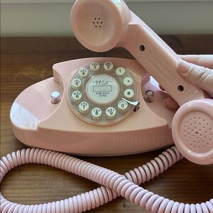Vintage-Inspired Pink Crosley Telephone